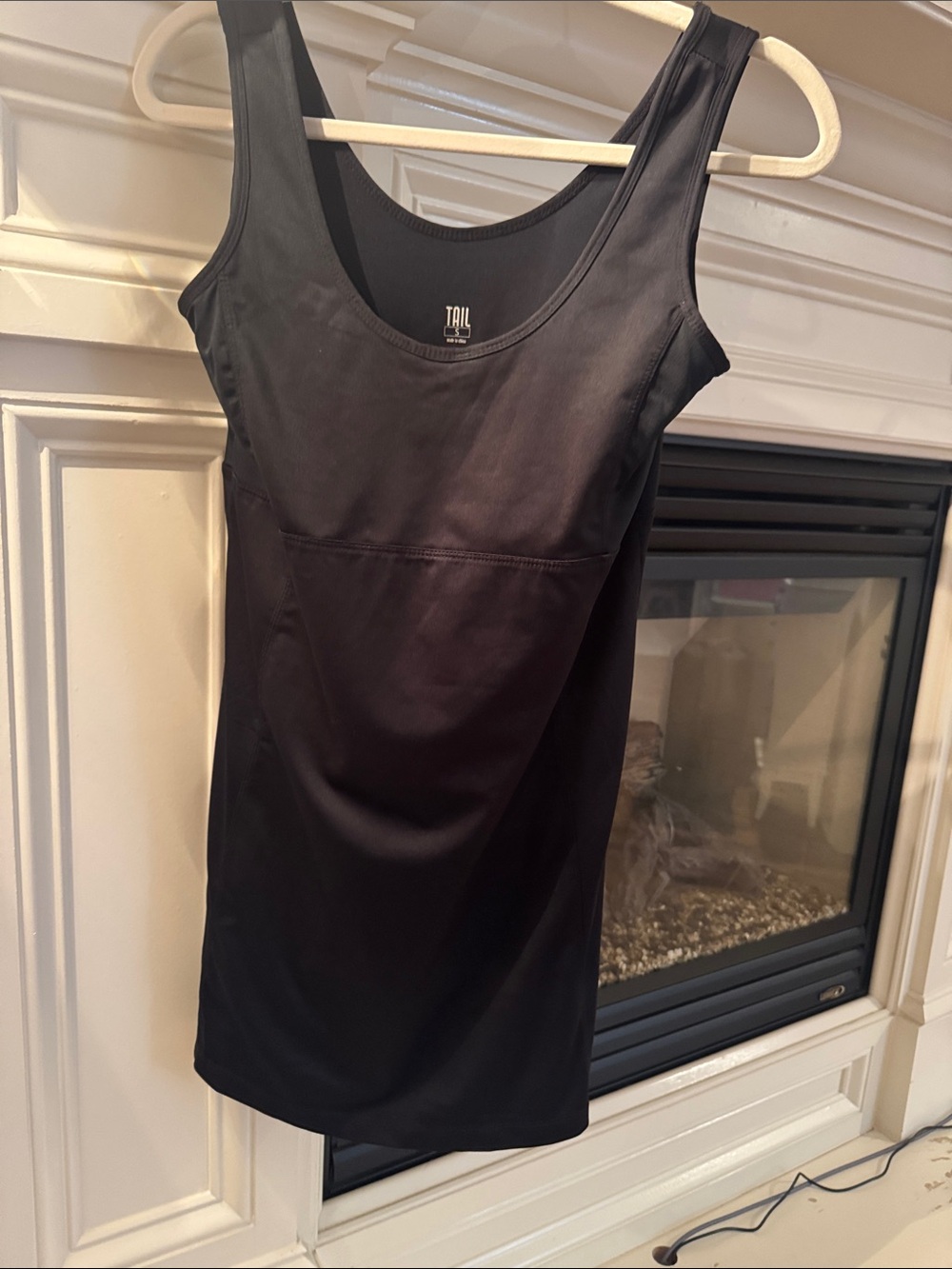 Tail Black Sleeveless Tank Dress fully lined with attached shorts